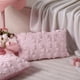 thumbnail image 4 of Fundas de almohada Mixweer Coquette de piel sintética rosa de 30 x 50 cm, juego de 2, 4 of 7
