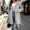 Gray plus size hooded coat a1, variant on Women Plus Size Hooded Zip Up Long Sleeve Fall Winter Coat Casual Open Front Basic Cover Up Trendy Solid Outerwear, Black M