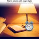 thumbnail image 4 of Bearachild Reloj despertador Retro con campana doble, reloj analógico de Metal silencioso con luz nocturna para de escritorio para el hogar, Electrónica Azul, 4 of 6