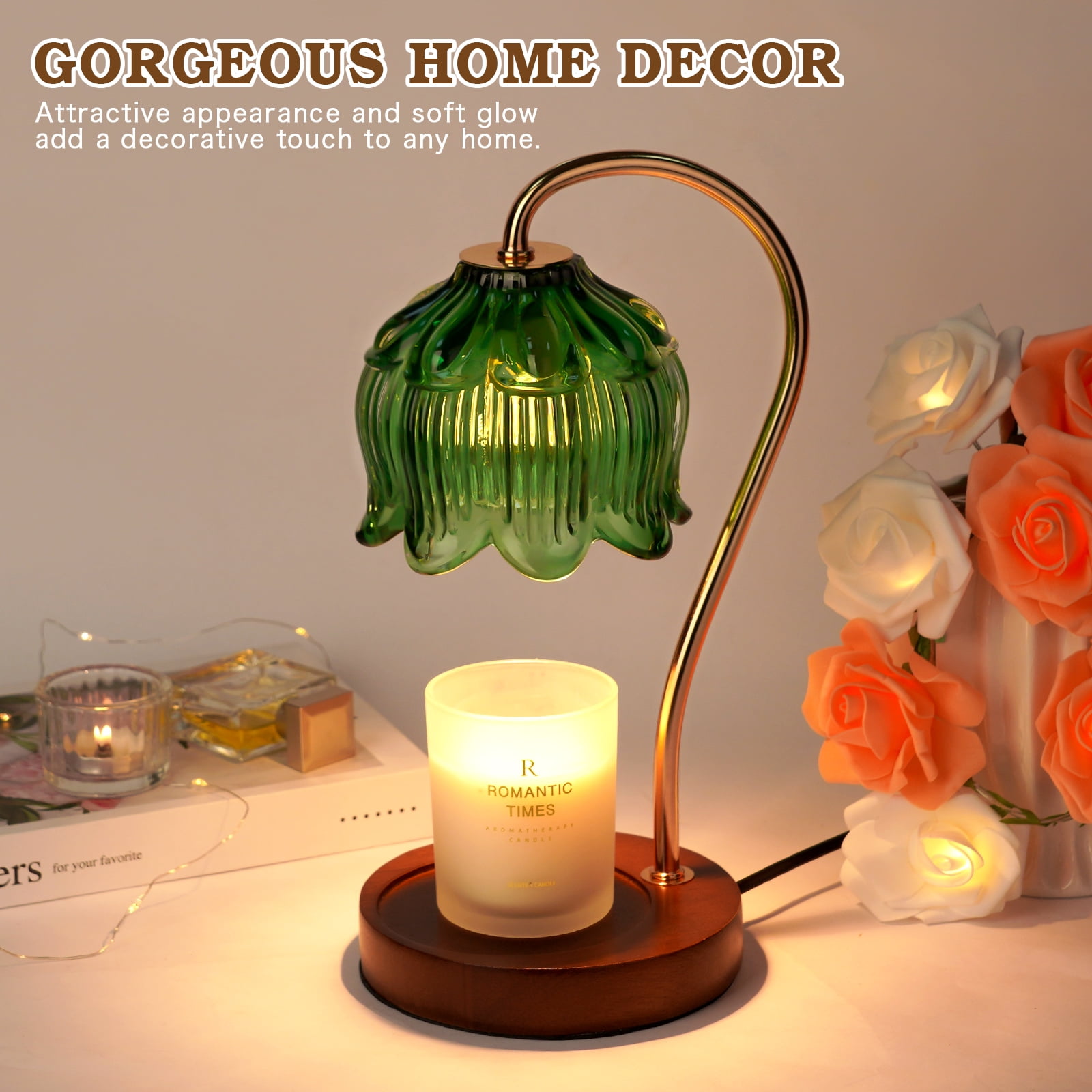 Funistree Candle Warmer Lamp with Timer, Wax Melter for Jar Candles, Wax Warmer for Women Mom, House Warming Christmas Home Decor