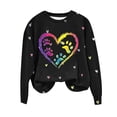 thumbnail image 4 of ZyeKqe Women Crewneck Sweatshirts Casual Long Sleeve Shirts Fashion Printed Valentine's Day Pullover Tops, 4 of 4