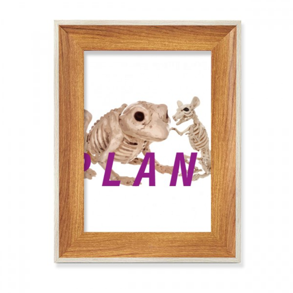 Frogs Mouse Plan Desktop Wooden Photo Frame Display Picture Art Painting Multiple Sets