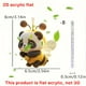 thumbnail image 3 of Espejo para Coche Lindo Pequeño Colgante de Abeja 2D Acrílico Plano Interior Del Coche Retrovisor Colgante Decoración Del Hogar, 3 of 7