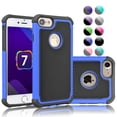 thumbnail image 1 of Apple iPhone 7 Case, Case For iPhone 7, Hybrid Shock Absorbing Best Impact Defender Rugged Slim Cover Shell Plastic Outer & Rubber Silicone Inner For iPhone 7 4.7", 1 of 4