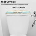 thumbnail image 5 of Renewold Sea Turtle Print Toilet Tank Lid Cover, Bathroom Decorative Dust-proof Toilet Lid Cover with Elastic Edge Fit for Most Toilets Tanks, 5 of 6