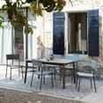 thumbnail image 6 of Lafuma Batyline Duo ORON Outdoor Dining Armchair, Titanium/Pebble (2 Pack), 6 of 9