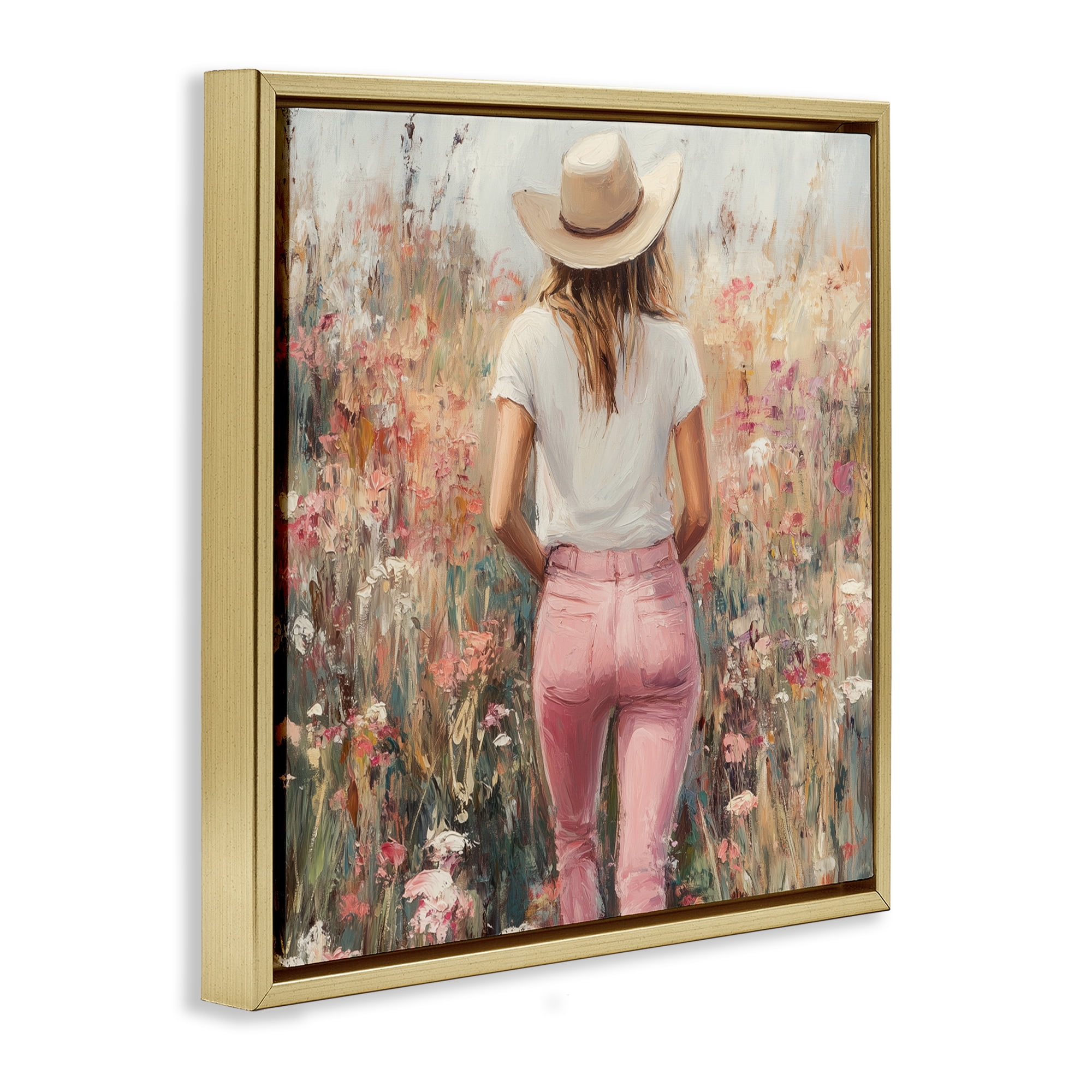 Stupell Industries Moment Of Peace Gold Framed Floater Canvas Wall Art, design by Heidi Kuntz