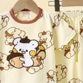 thumbnail image 4 of TOWED22 Toddler Girl Boy Shorts Sets Summer Clothes 2pcs Lovely Graphic Short Sleeve Tee Shirt Elastic Waist Shorts Pockets(Khaki,3-4 Y), 4 of 4