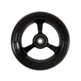 thumbnail image 1 of RIANTWHEEL , 4 X 1.0 Pouces, Roues en PU, Roulettes de Fauteuil Roulant, Jante en Aluminium, une Paire (Argent), 1 of 4