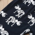 thumbnail image 6 of TOWED22 Toddler Baby Boy Clothes Dinosaur Truck Print Crewneck Short Sleeve T-Shirt Top Elastic Waist Cargo Shorts 2 Pieces Outfits(White,2-3 Y), 6 of 6