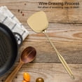thumbnail image 4 of Cooking Tool, Delaman Stainless Steel Ladle Spoon Big Soup Ladle Kitchen Spatula Turner Cooking Tool 1PC(Kitchen Turner- Gold), 4 of 8