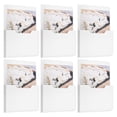 thumbnail image 1 of Paquete de 6 Soportes de Archivos Magnéticos, Organizador de Archivos Magnéticos para Refrigerador, Gabinetes, Revistas, Correo, Blanco, 1 of 7