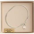thumbnail image 3 of 7 inch Oval Eye Hook Bangle Bracelet w/ St. Lydia Purpuraria in Gold-Filled, 3 of 3