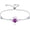 02-February, variant on Amethyst Birthstone Claddagh Bracelet 925 Sterling Silver Irish Claddagh Bracelet with February Heart Birthstone Irish Good Luck Jewelry Gifts for Women