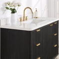 thumbnail image 6 of Cadiz 48" Single Vanity in Fir Wood Black with Composite top in Lightning White, 6 of 18