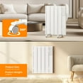 thumbnail image 4 of BREEZEHEAT 800W Panel Heater - Electric Wall/Freestanding Aluminium Radiator/LED Display, Adjustable Thermostat, Timer & Safety Protection for Indoor Use in Living Room/Bedroom, 4 of 8