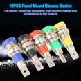 thumbnail image 3 of Professional Screw Banana Brass And Plastic 4mm Terminal Blocks, 5 Colors Socket, Plug, For Home For Office, 3 of 8