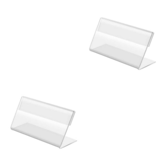 Decodeary 50x Transparent Business Card Holder Addition To Office Accessories Transparent As Shown 2Set