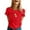 Red, variant on Puliio Womens t-shirts World Bee Day Printed Short Sleeve O Neck T Shirt Fashionable and versatile summer tees