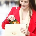 thumbnail image 6 of Tangerine Stylish Travel Wallet - 0.7 Microfiber Zinc Alloy Jaws Coin Purse, 4.3x4.7 in/11x12 cm, 6 of 7