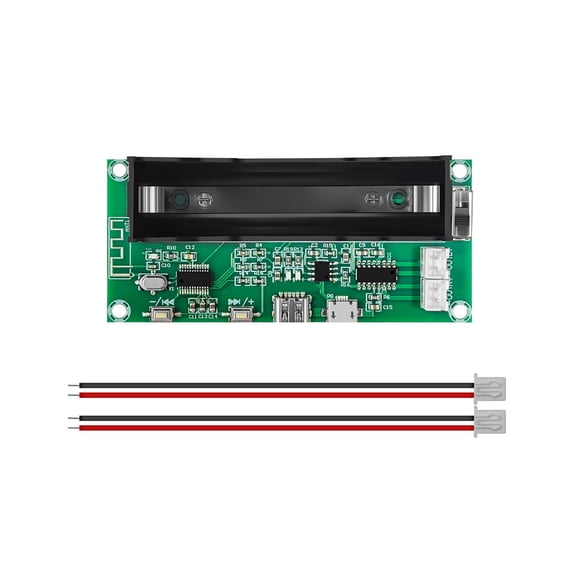 Injueey Placa amplificadora de baja potencia de doble canal compatible con Bluetooth, módulo de altavoz de Audio y vídeo para escenario de Cables de audio/vídeo