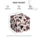 thumbnail image 4 of Fotbe Retro Red Black Roses Porta Pañuelos Decorativo de Cuero, Caja Cuadrada Moderna para Pañuelos Faciales, Organizador y Dispensador 5x5x5'', 4 of 7