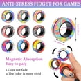 thumbnail image 4 of 9Pcs Magnet Rings Fidget Toy Set, ADHD Fidget Toys for Adult, Magnets Fidget Spinner Rings for Anxiety Relief, Christmas Stocking Stuffers Gifts for Teen Boy Adults, 4 of 7