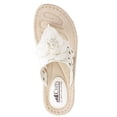 thumbnail image 3 of Cliffs by White Mountain Womens Cynthia  Dressy Floral Design Thong Sandals, 3 of 3