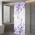 thumbnail image 4 of Purple Eucalyptus Window Privacy Film, Botanical Plant Rustic Branch Floral Static Cling UV Sun Blocking Tint Film Heat Control Windows Films for Bedroom Bathroom, Window Stickers 29.5"x78.7", 4 of 8