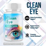 Clean Eye Vision Care Pills Advanced Formula Eye Health Supplement CleanEye 180 Capsules
