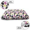 thumbnail image 3 of Abstract Pet Bed, Pop Art Inspired Sketchy Circles Dots Colorful Modern Motifs Hand Drawn Like, Resistant Pad for Dogs and Cats Cushion with Removable Cover, 24" x 39", White Multicolor, by Ambesonne, 3 of 4
