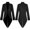 Black, variant on Summer Saving Clearance AXXD Black Trench Coats For Women Winter Men'S And Fashionable Windbreaker Tailgothic Men'S Retro Court Dress For Lady Size L(US:8)