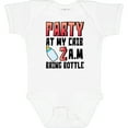 thumbnail image 3 of Inktastic Party at My Crib 2 A.m. Bring Bottle Baby Humor Boys or Girls Baby Bodysuit, 3 of 5