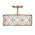 thumbnail image 2 of Reid 4-Light Ceiling Light in Warm Brass, 2 of 5