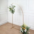 thumbnail image 2 of Efavormart 6ft Gold Metal Wedding Arch Chiara Backdrop Stand, Half Moon Floral Frame Arbor Display, 2 of 10