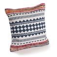 thumbnail image 3 of Laddha Home Designs Handwoven Chindi Geometric Throw Pillow Cover - 18" - Multicolored, 3 of 6