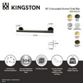 thumbnail image 2 of Kingston Brass Berwyn 18" Grab Bar, Polished Brass, ADA Compliant, 2 of 4