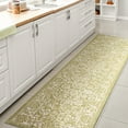thumbnail image 4 of JONATHAN Y SANTA MONICA 2 x 8 Runner Rug, Tela Bohemian Textured Weave Floral - Green/Cream, SMB100D-28, 4 of 8