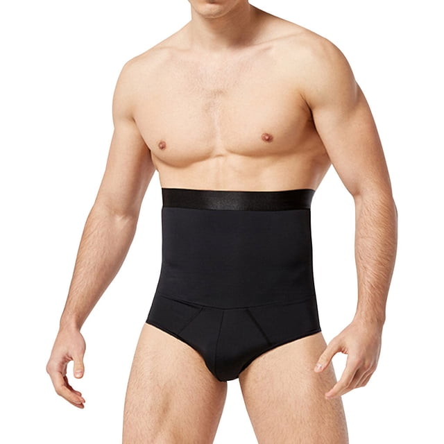Sonducket Ropa interior para hombres Cintura Adelgazante Entrenador Corsé Calzoncillos Body Shapewear, Negro, XL Ropa interior Negro SG