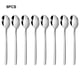 thumbnail image 3 of Bewildely 8 unids/set cuchara coreana con mangos largos excelente durabilidad cabeza de cuchara de sopa ancha multiusos Mostrada, 3 of 6