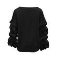 thumbnail image 4 of Ailaofu Blouses for Women Dressy Casual Long-Sleeve Women's Top with Ruched Sleeves, 4 of 7