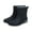 Black, variant on Short Rain Boots for Women and Men, Lightweight Water Proof Garden Boots, Anti-Slip Womens Rain Boots, Stylish Mid Heel rubber Ankle Booties with Comfy Insoles for Outdoor
