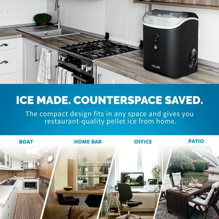 NewAir - 26 lb Countertop Nugget Ice Maker