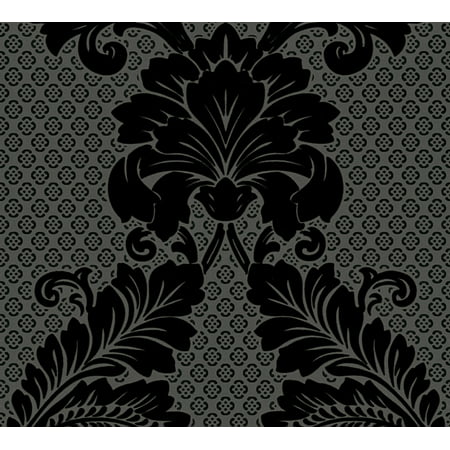 Luxury - A High Quality Ensemble Black Wallpaper Roll, Traditional Wall Decor