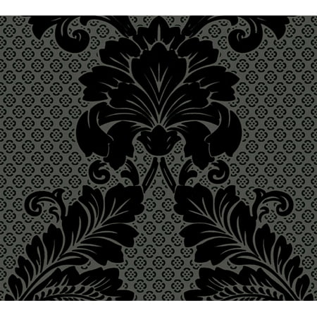 Luxury - A High Quality Ensemble Black Wallpaper Roll, Traditional Wall Decor