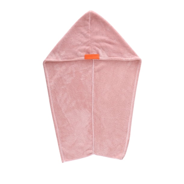 Toalla de secado de pelo de coral suave y absorbente, ideal para usar como turbante o envoltura para el cabello después de la ducha. Diseño simple de color sólido, ideal para usar en el baño.