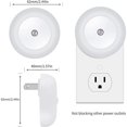 thumbnail image 4 of 6 Pack Blue Night Light, LED Night Lights Plug into Wall with Dusk to Dawn sensors, Plug in Night Lights for Kids Room, Bedroom, Bathroom, Baby Nursery,Stair Lights, Hallway Light, 4 of 6
