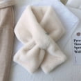 thumbnail image 6 of Zhaomeidaxi Women’s Winter Fake Faux Fur Loophole Scarf Rectangle Furry Wrap Warm Soft Cozy Warming Scarf for Outdoor, 6 of 6