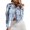 Blue, variant on Vedolay Coats Denim Jacket for Women Long Sleev Jean Jacket Loose Coat,Blue S