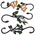 thumbnail image 1 of 3PCS Rural Painting Hook S-shaped Animal Hooks Iron Art Hook Hanging Basket Flowerpot Hook for Gardening Indoor Outdoor(Dragonfly, Butterfly, Kingfish, 1 of 3